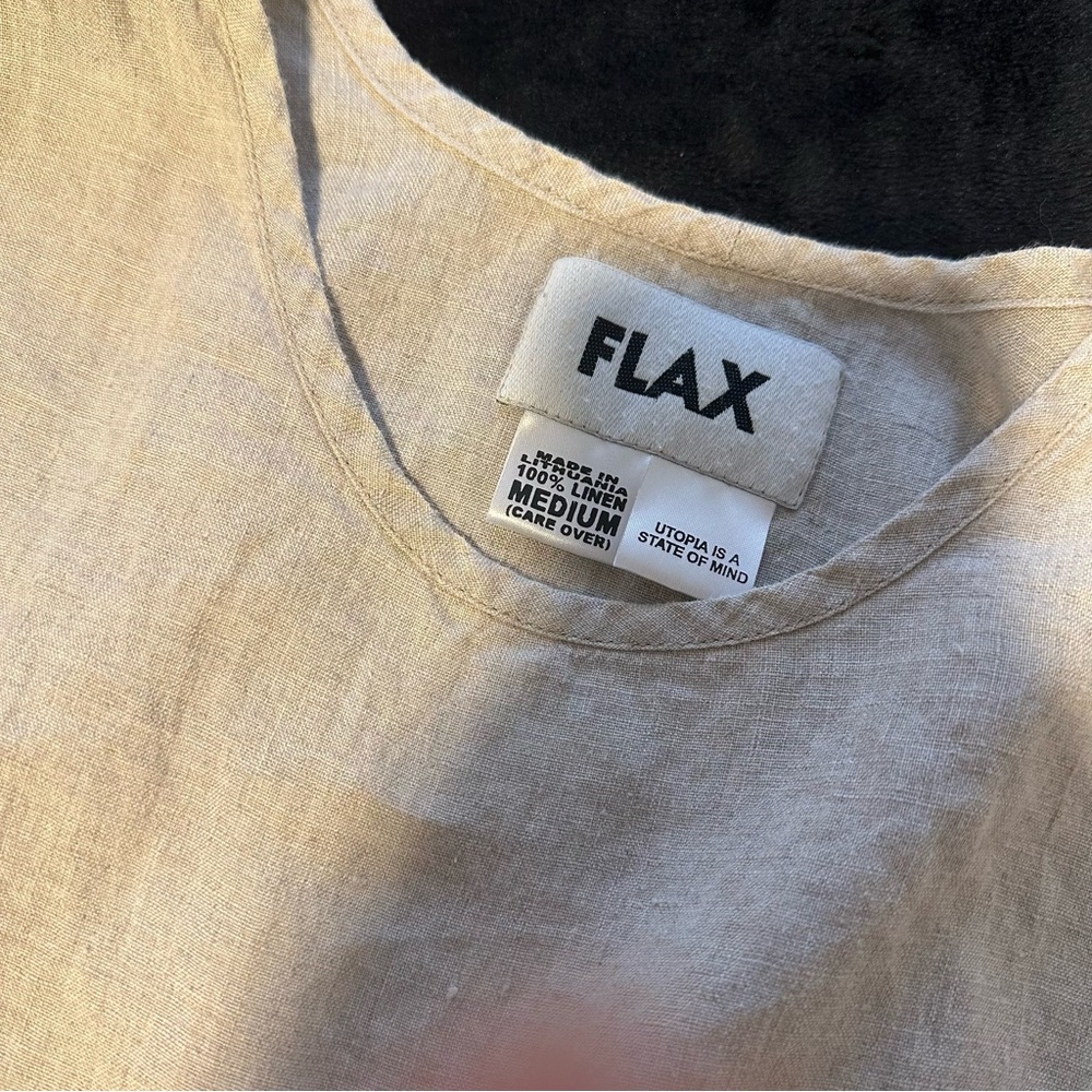 FLAX LINEN SHIRT OFF WHITE